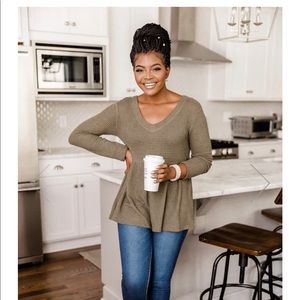 Chance to shine Olive waffle top